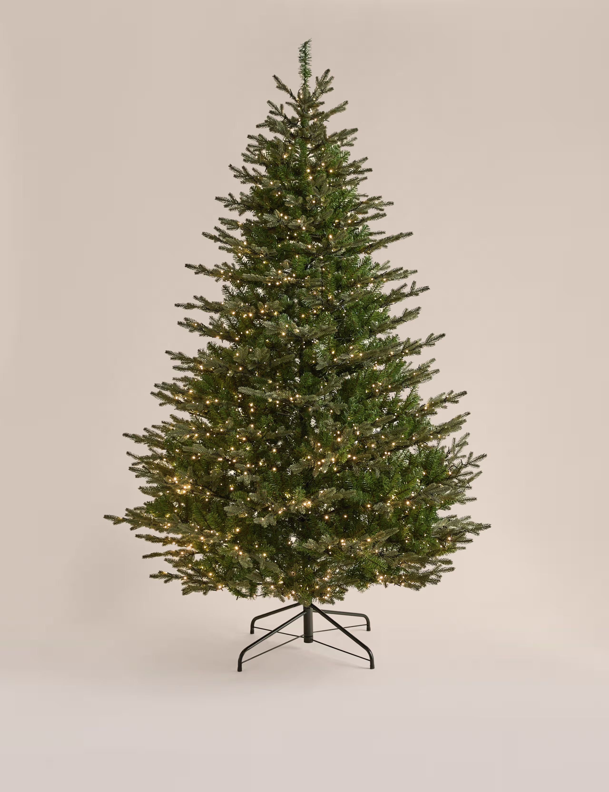 8ft Pre Lit Grand Fir Christmas Tree